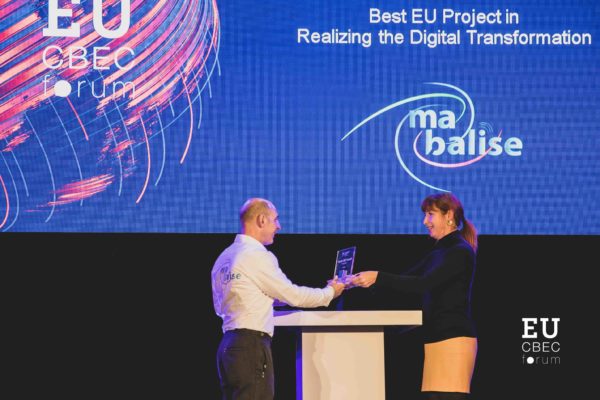 EU-CBEC forum Award for Ma Balise NFC tags and QR code marketing platform